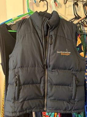 North American Breweries Navy Puffer Vest